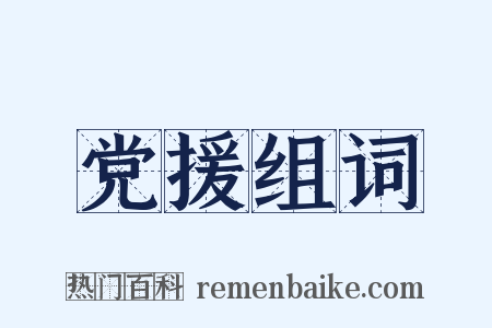 党援组词是什么意思的图片